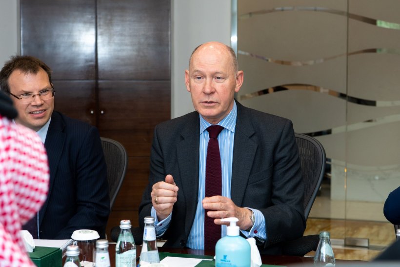 Assistant Secretary-General for Corporate Communication, Mr. Abdulwahab Al-Shehri, met with Mr. Martyn Warr, Head of the Global Coalition against Daesh Center