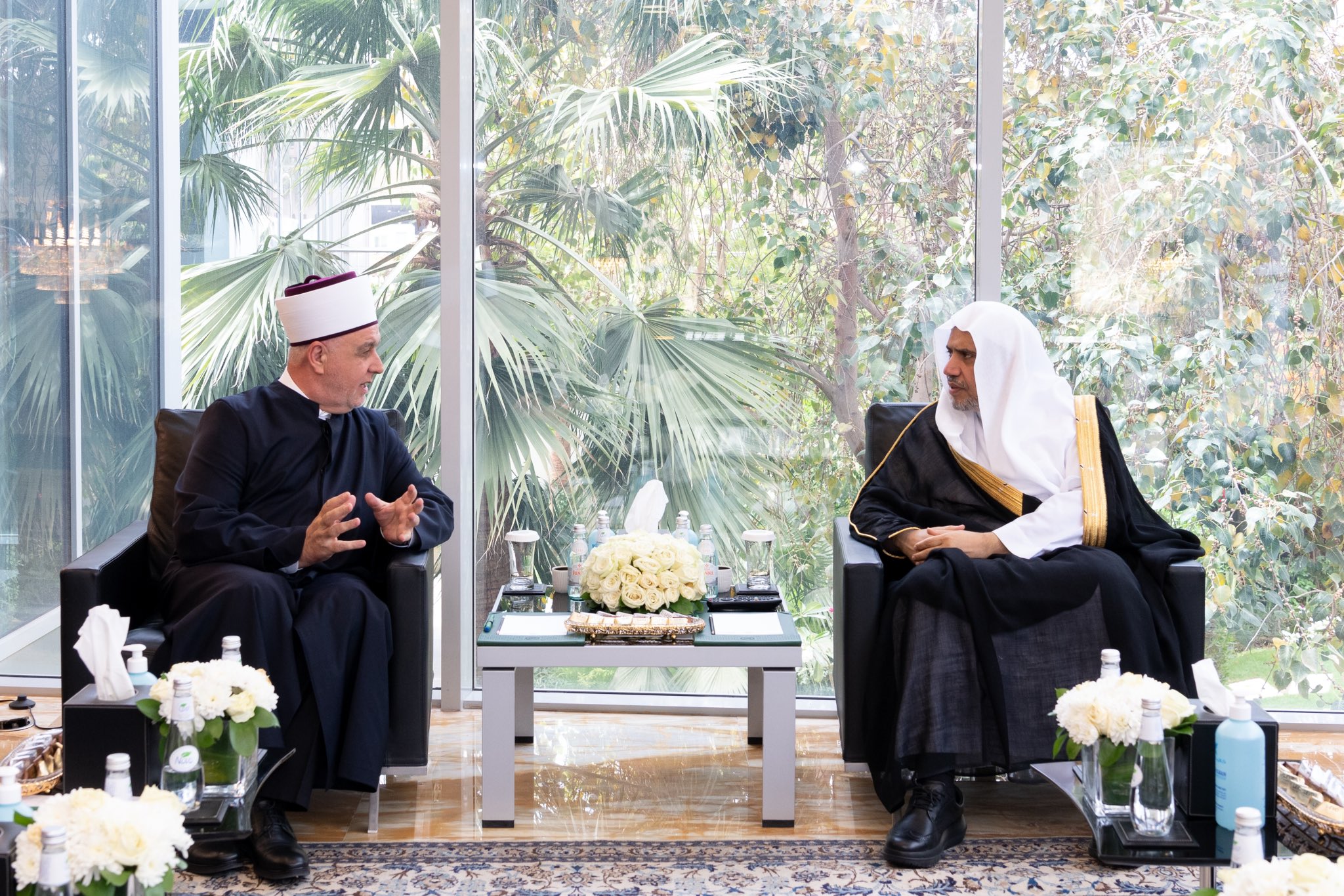 Earlier today, HE Sheikh Dr. Mohammad Alissa, the SG of the MWL, & Chairman of the Organization of Muslim Scholars, met with HE Sheikh Husein Kavazovic, the Grand Mufti of Bosnia & Herzegovina