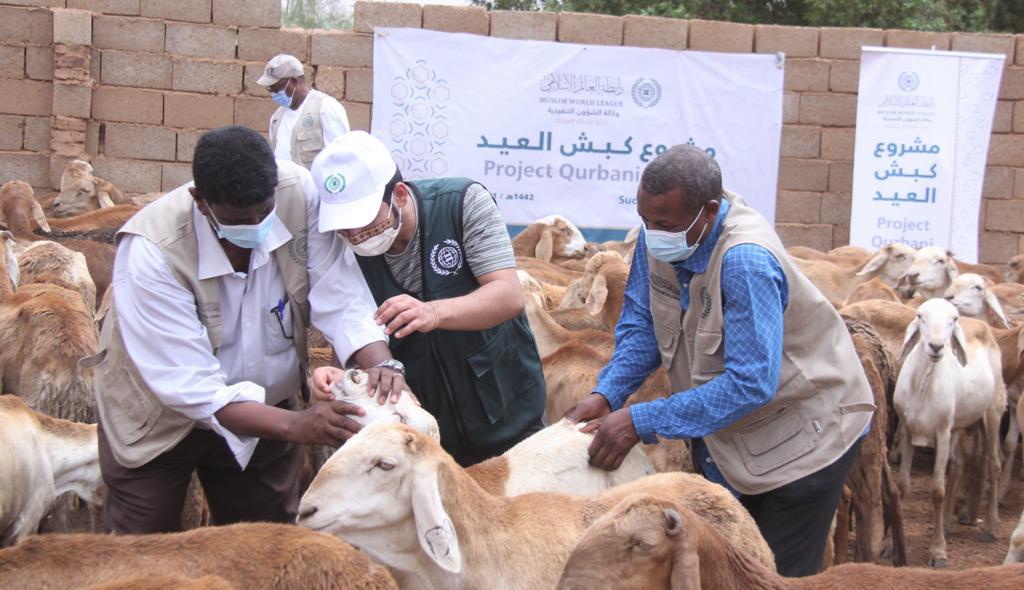 رابطة العالم الإسلامي‬⁩ مستمرة في  تنفيذ مشروع  “كبش العيد” للفقراء والمحتاجين والمتضررين من جائحة كورونا