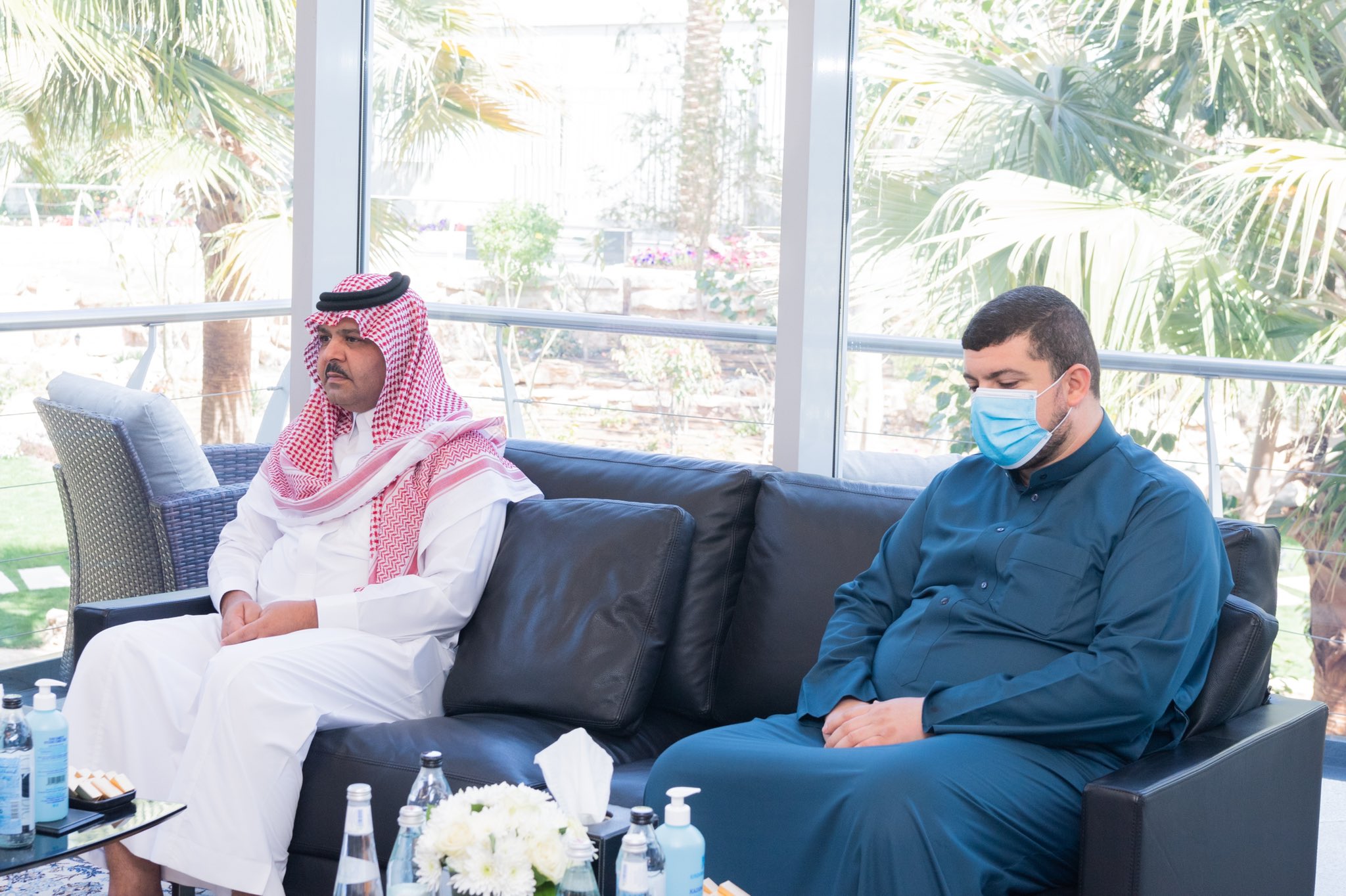 H.E. Dr. Mohammad Alissa receives His Eminence Dr. Ahmed Al-Taha, head of the Iraqi Fiqh Council