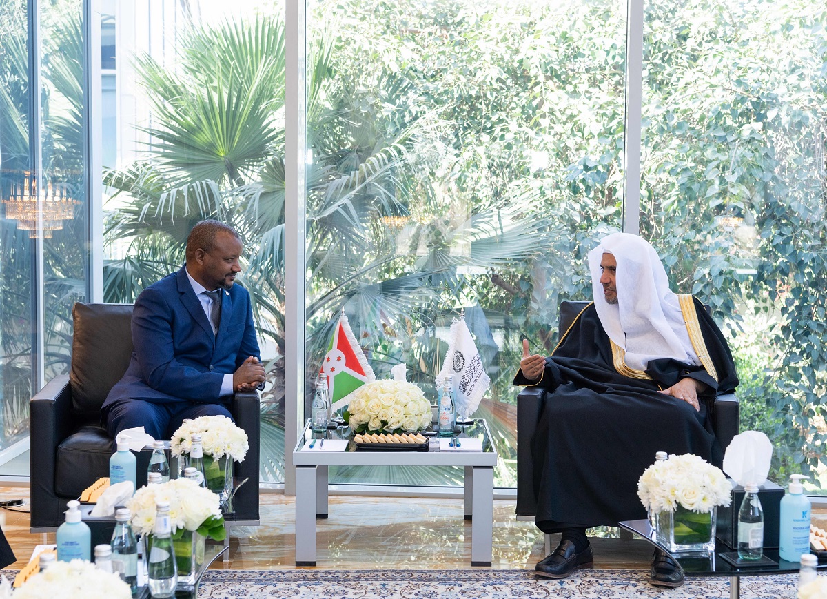 His Excellency Dr. Mohammad Alissa met with the Ambassador of the Republic of Burundi to the Kingdom of Saudi Arabia, Mr. Nahayo Jacques Ya'coub