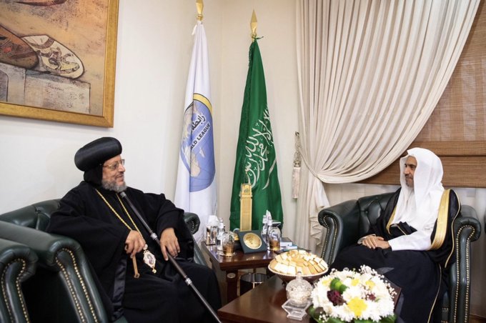 The MWL Secretary General welcomed His Grace Bishop Morcos of the Coptic Orthodox Church in the Greater Shubra in Egypt