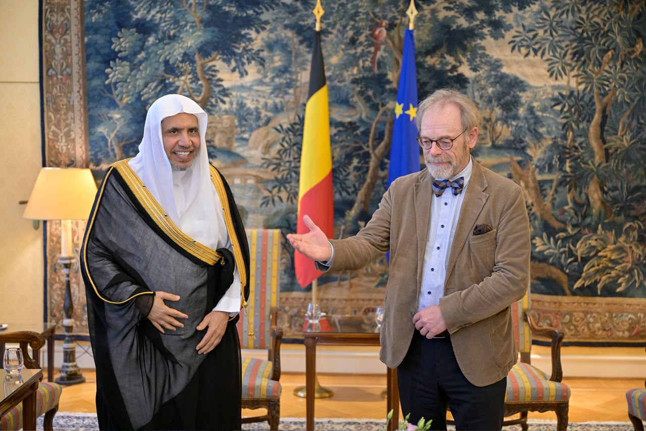 الأمين العام لرابطة العالم الإسلامي يلتقي رئيسَ البرلمان الفيدرالي البلجيكي
