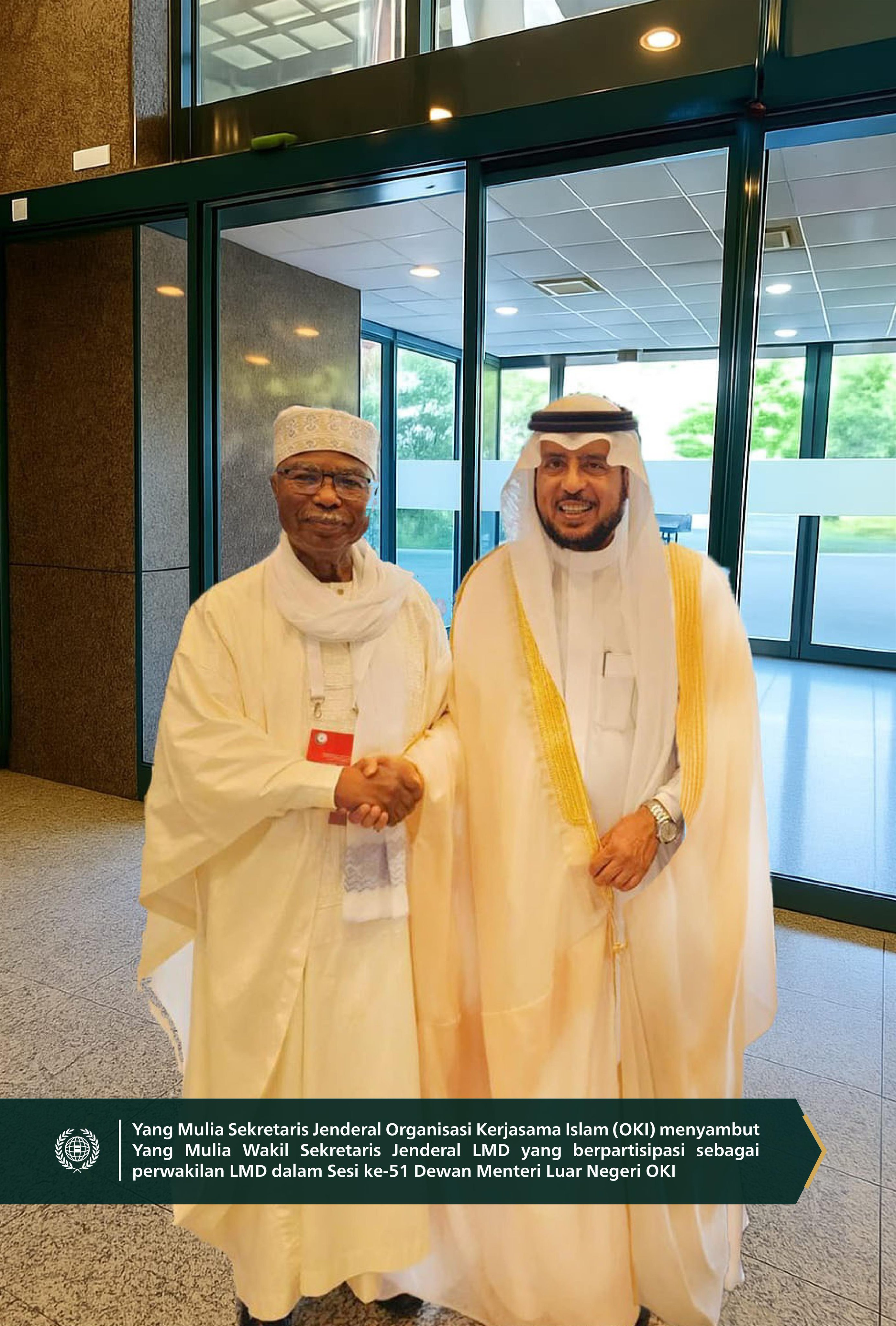 Mewakili partisipasi Liga Muslim Dunia dalam Sesi ke-51 Dewan Menteri Luar Negeri negara-negara anggota Organisasi Kerjasama Islam (OKI) di Istanbul, Yang Mulia Wakil Sekretaris Jenderal LMD, Dr. Abdulrahman Alzaid