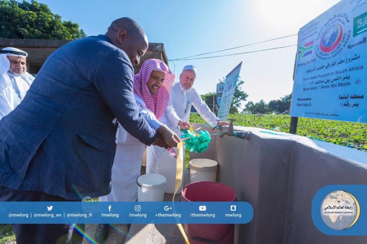 HE inaugurating charitable projects in Inanda village in Kwazulu Natal accompanied by Edward Zuma the son of the President of SA