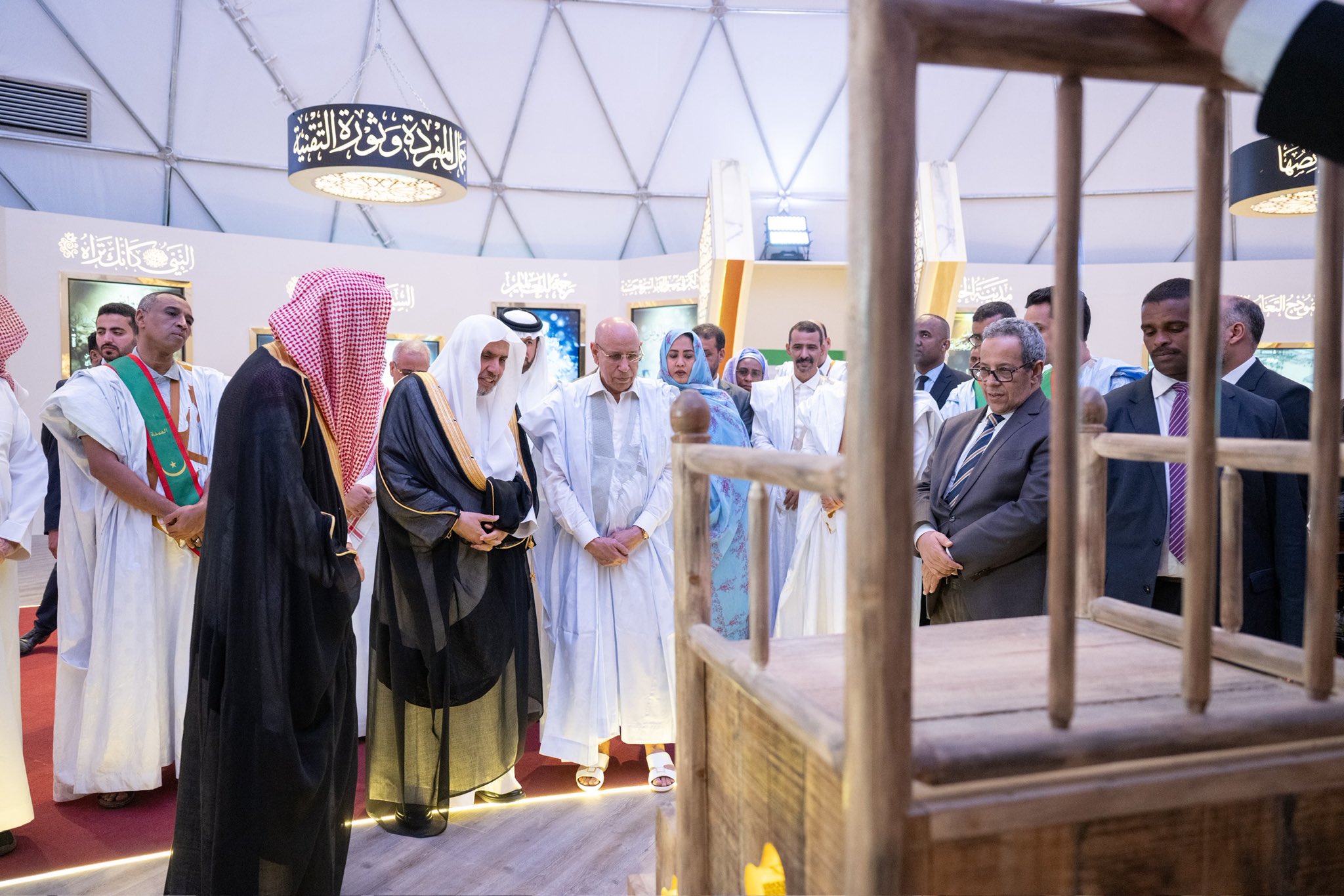 As part of the Museum's international expansion plan, and with the participation of His Excellency the Secretary-General of the MWL, as well as in the presence of members of the diplomatic corps and prominent figures, the President of Mauritania inaugurated the Museum of the Prophet’s Biography in Nouakchott.