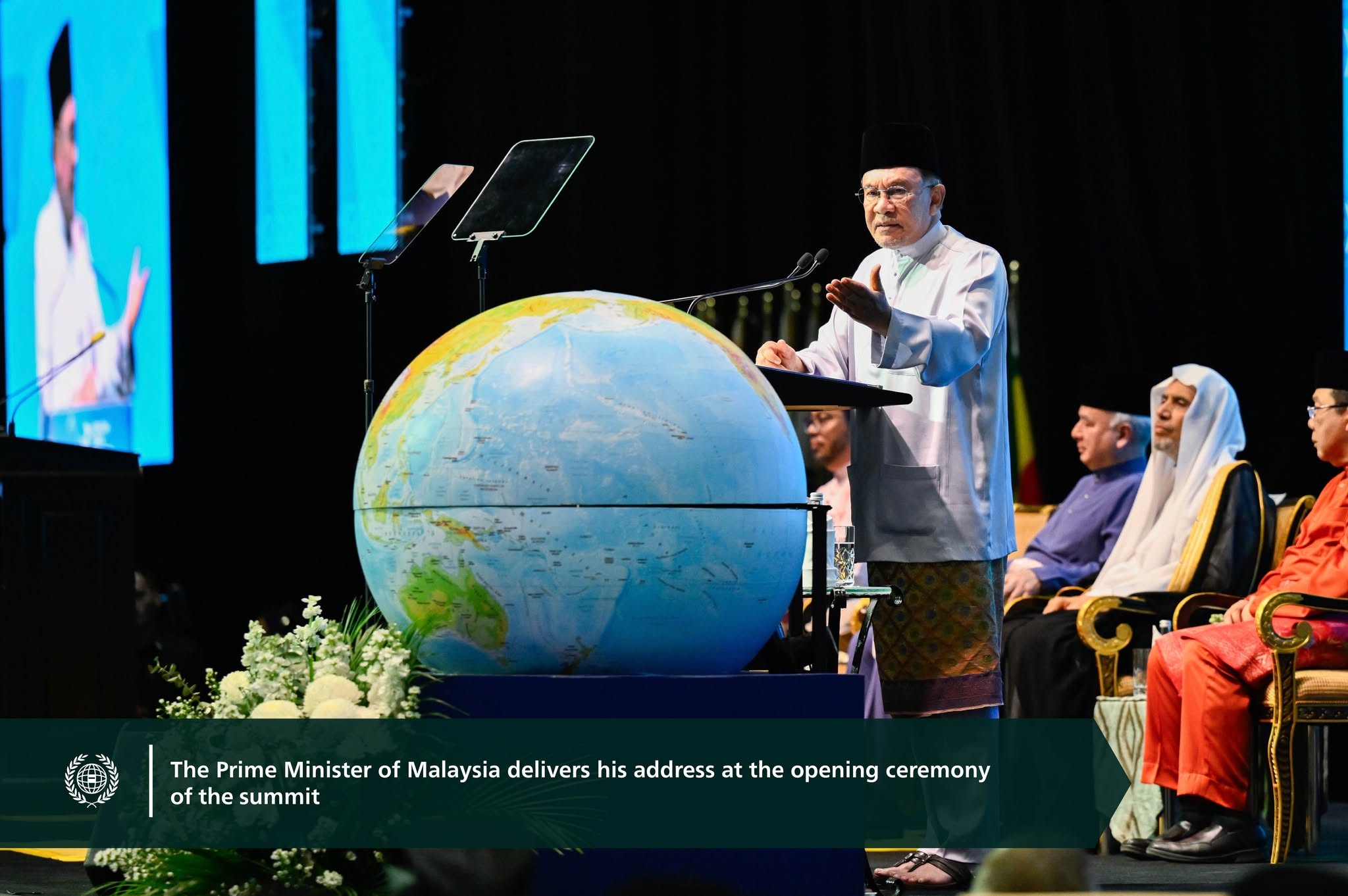 Photos from the Third International Summit of Religious Leaders, featuring H.E. Sheikh Dr. Mohammed Al-Issa , Secretary-General of the MWL and Chairman of the OMS, as a keynote speaker at the opening ceremony
