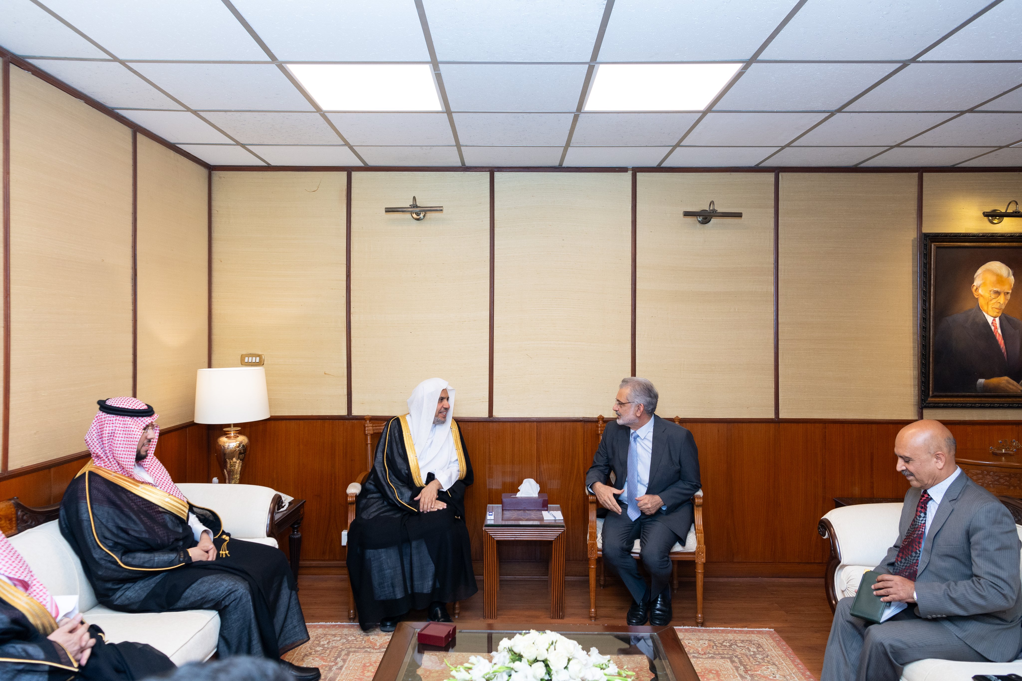 His Excellency Mr. Faez Isa, Chief Justice of the Supreme Court of the Islamic Republic of Pakistan, welcomed His Excellency Sheikh Dr. Mohammed Alissa, Secretary-General and Chairman of the Organization of Muslim Scholars