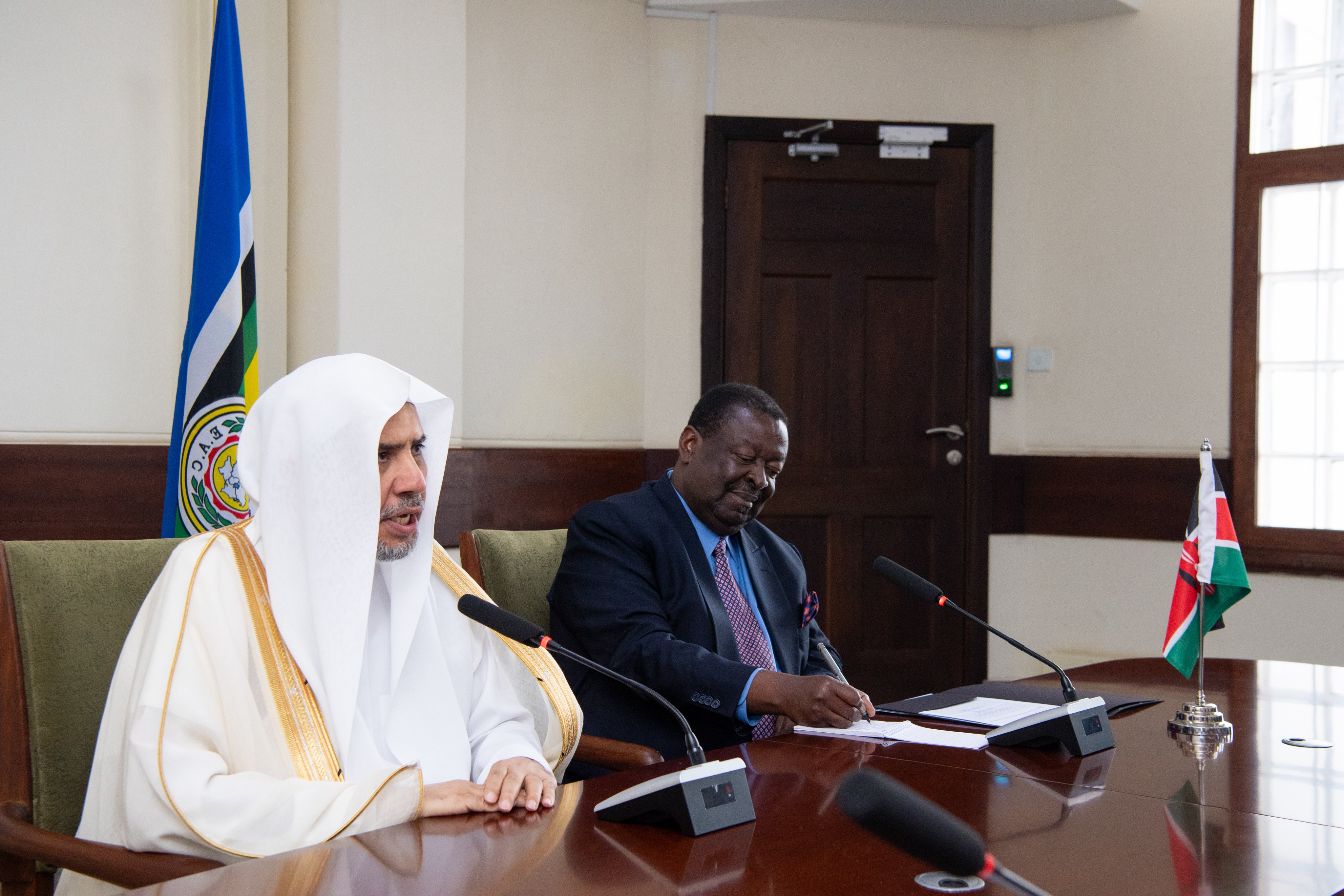 His Excellency Mr. Musalia Mudavadi, the Prime Cabinet Secretary of Kenya, received His Excellency Sheikh Dr. Mohammed Alissa, Secretary-General of the Muslim World League