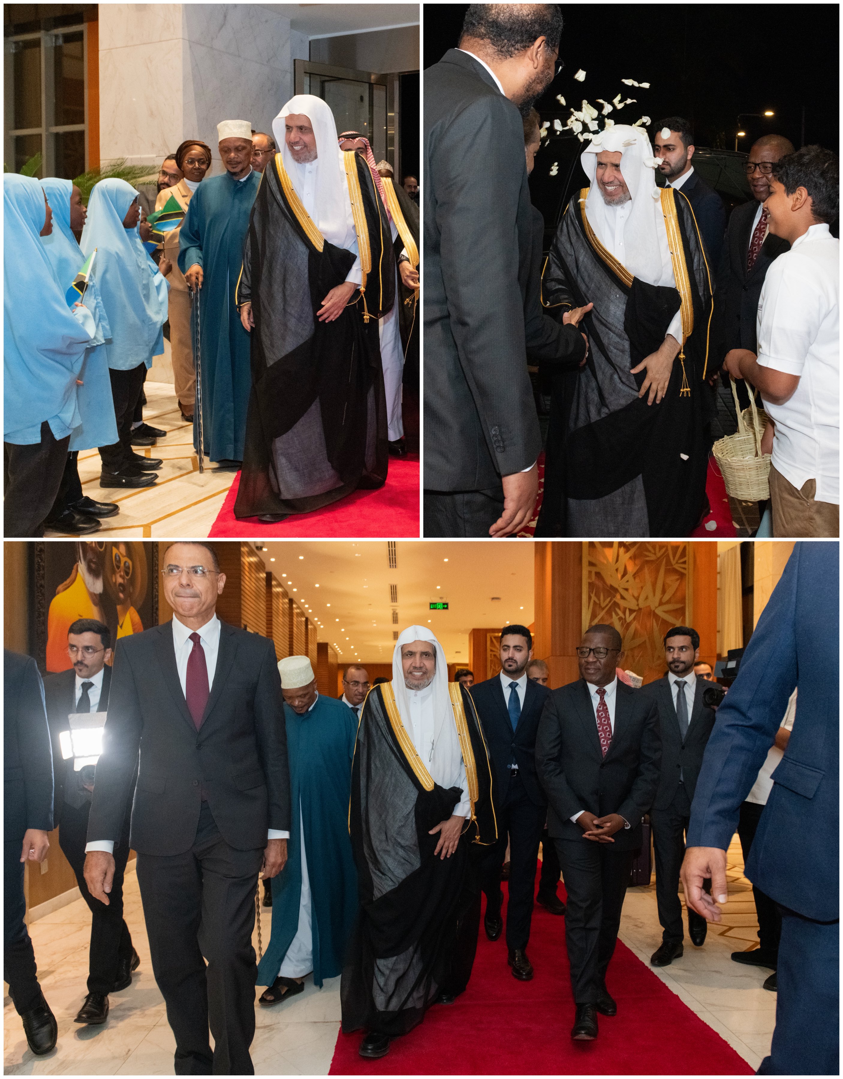 His Excellency Sheikh Dr. Mohammed Al-Issa, Secretary-General of the Muslim World League (MWL), arrives in Dar es Salaam, Tanzania, heading a delegation from the MuslimWorldLeague