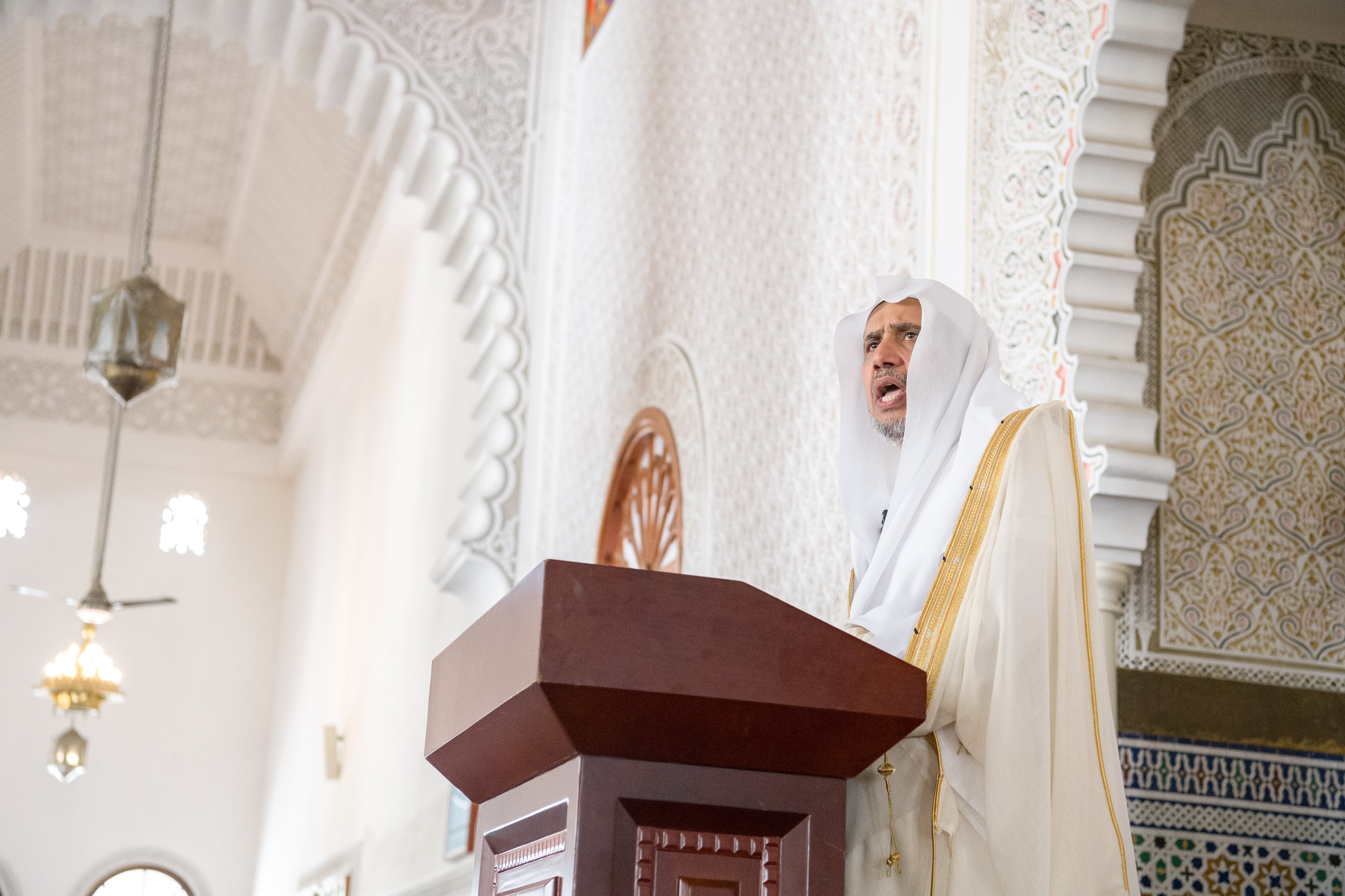 Currently underway: At the invitation of His Eminence, the Grand Imam of Tanzania and its scholars, His Excellency Sheikh Dr. Mohammed Alissa delivers the Friday Sermon in Dar es Salaam