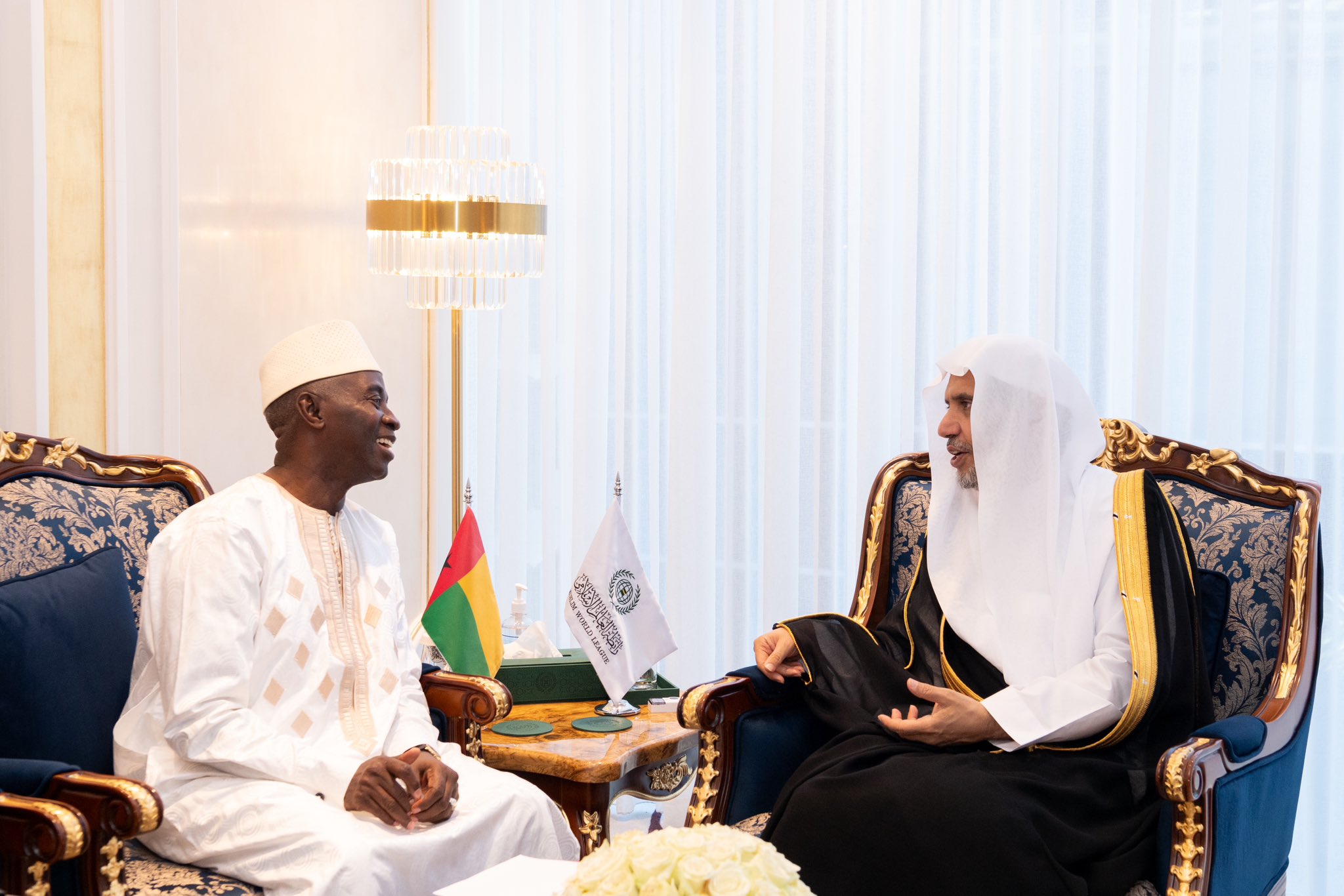 Earlier today at his office, His Excellency Sheikh Dr.  Mohammed Al-issa, Secretary-General of the MWL and the Chairman of the Organization of Muslim Ambassador Extraordinary and Plenipotentiary of the Republic of Guinea-Bissau to the Kingdom.