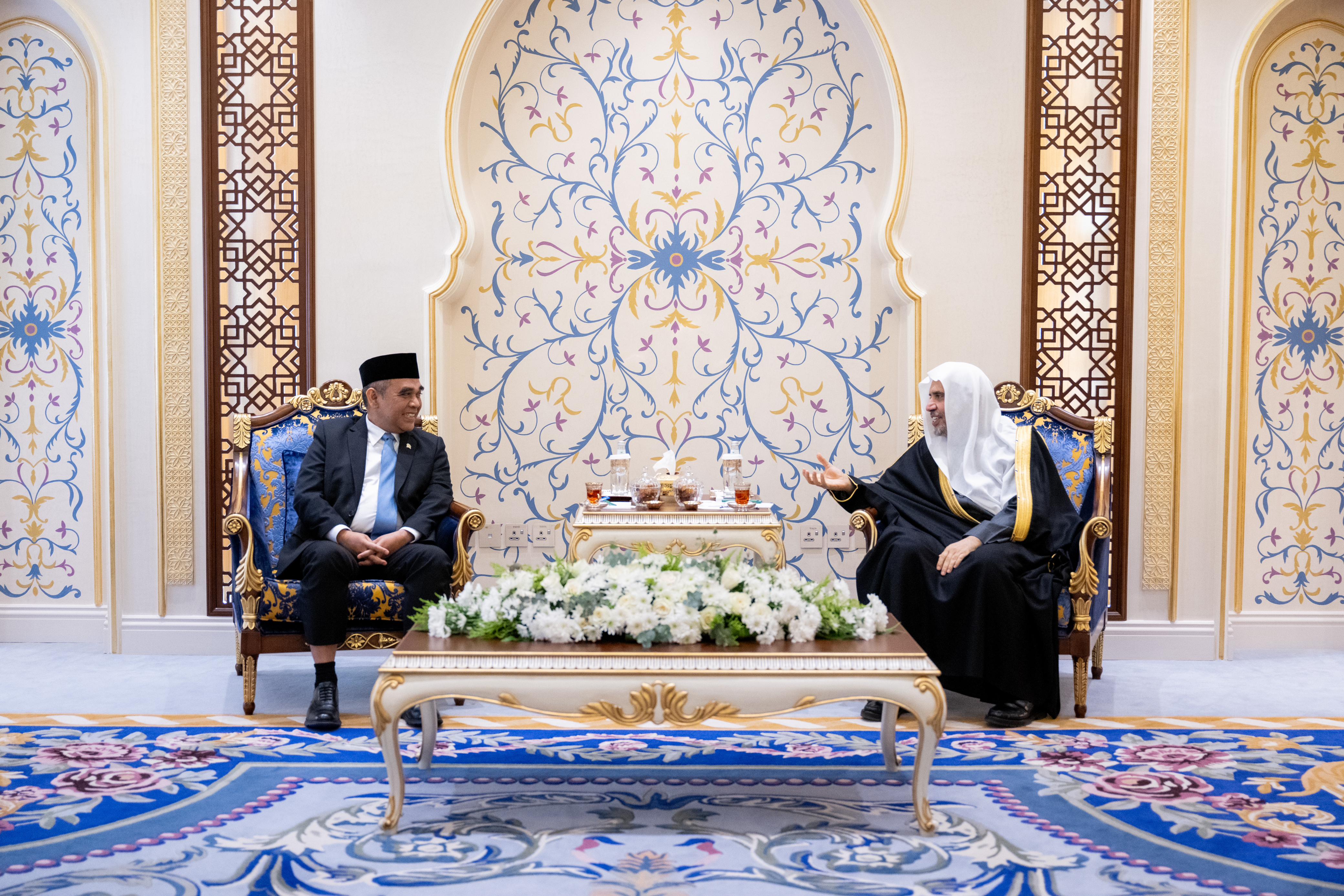 His Excellency Mr. Ahmad Muzani, Speaker of the People's Consultative Assembly and Secretary-General of the Great Indonesia Movement Party, visited the headquarters of the Muslim World League (MWL) in Makkah