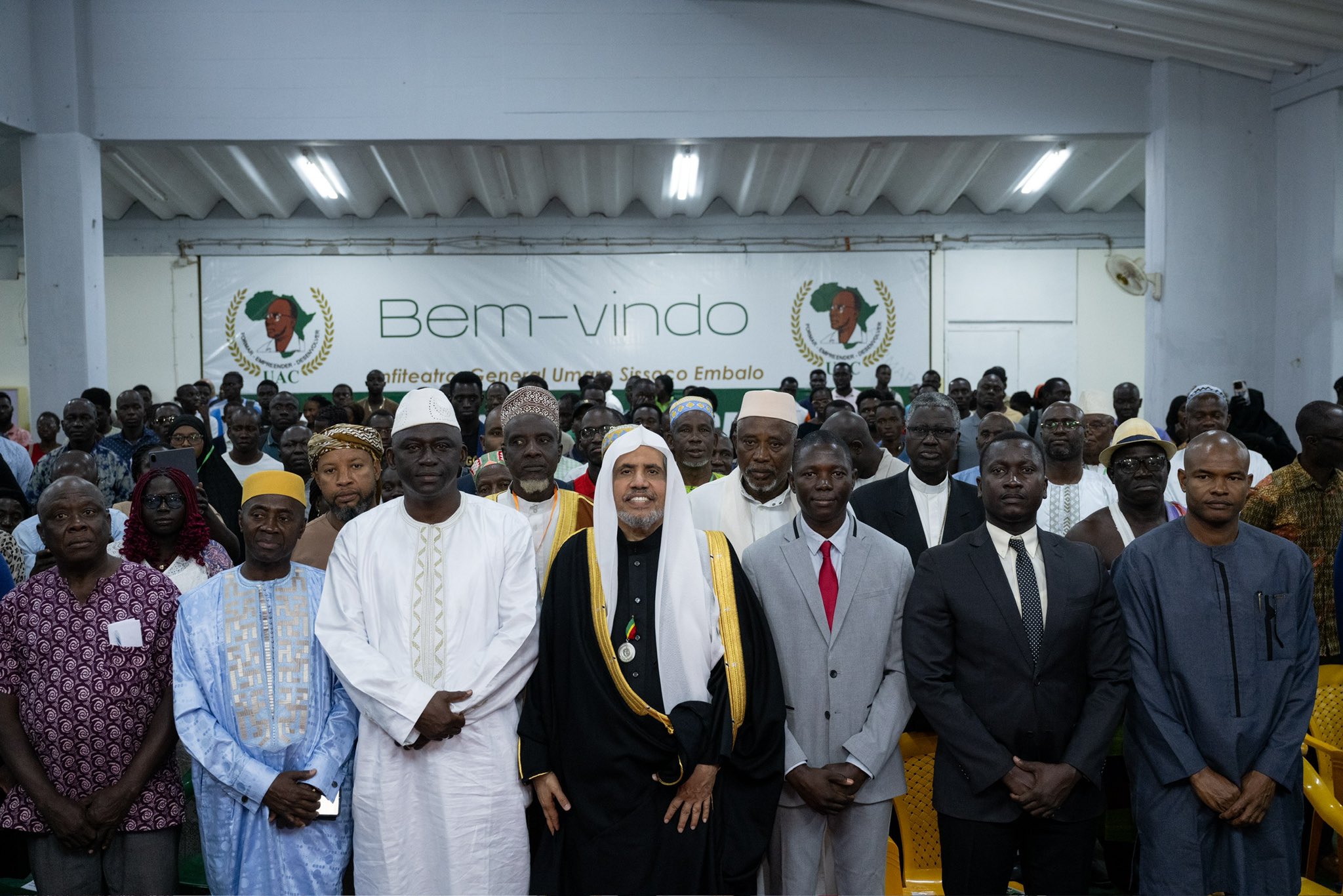His Excellency Sheikh Dr. Mohammed Al-Issa, Secretary-General of the Muslim World League (MWL) and Chairman of the Organization of Muslim Scholars, delivered a lecture at the University of Guinea-Bissau