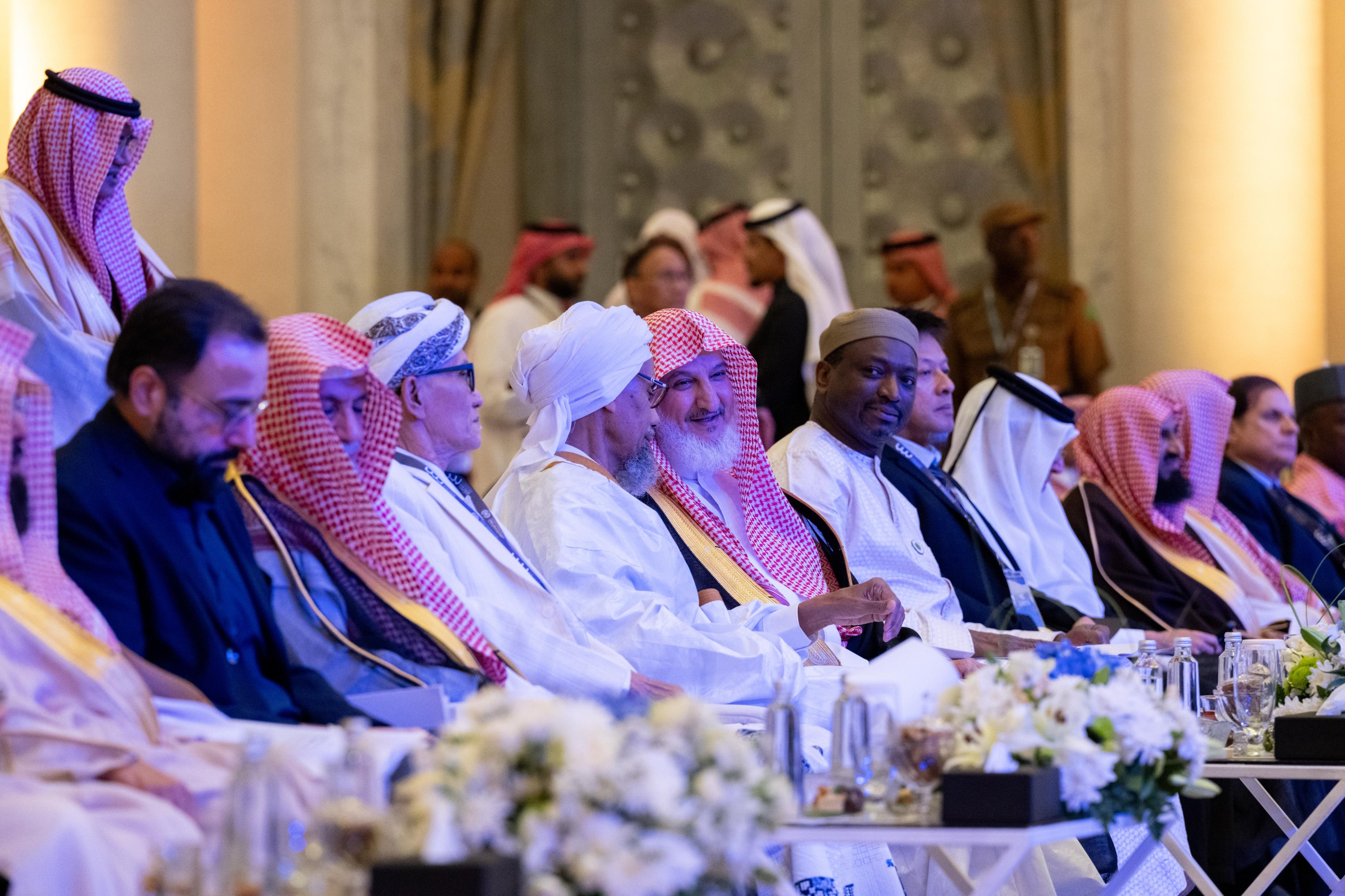 His Eminence Sheikh Abdulaziz Al-Sheikh, the Grand Mufti of the Kingdom of Saudi Arabia, at the inaugural session of the second edition of the Global Conference: