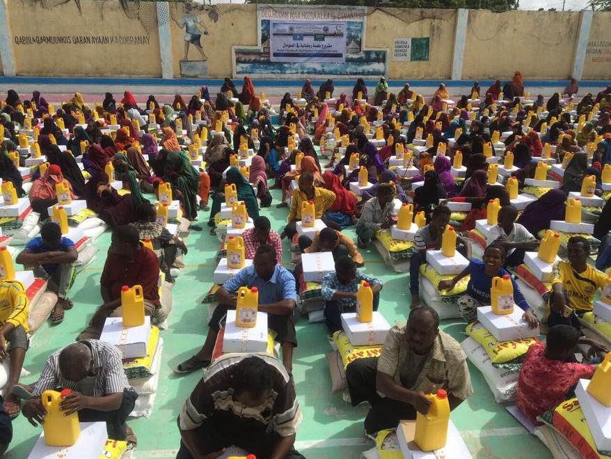 During its drive "Ramadan Food" the MWL distributed more than 5000 food baskets in several Somali regions.