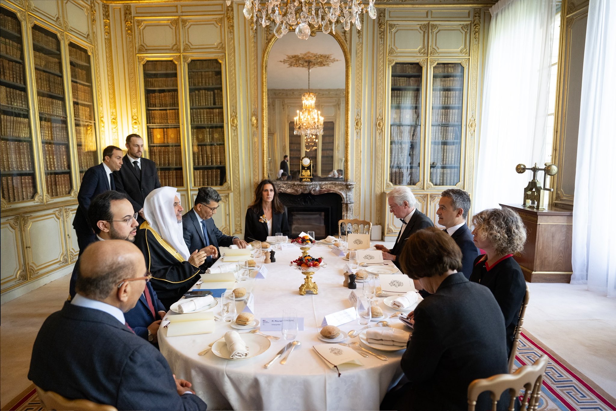 As part of his visit, during which he accepted invitations from prominent global centers for thought and study to discuss developments in issues pertinent to the mission of the Muslim World League (MWL)