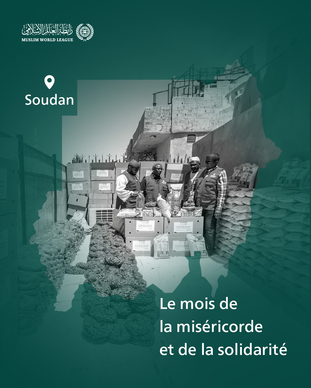 ‏La Ligue islamique mondiale poursuit l’acheminement des paniers du Ramadan au profit des  personnes dans le besoin à travers le monde. Voici les convois arrivés en République du Soudan: