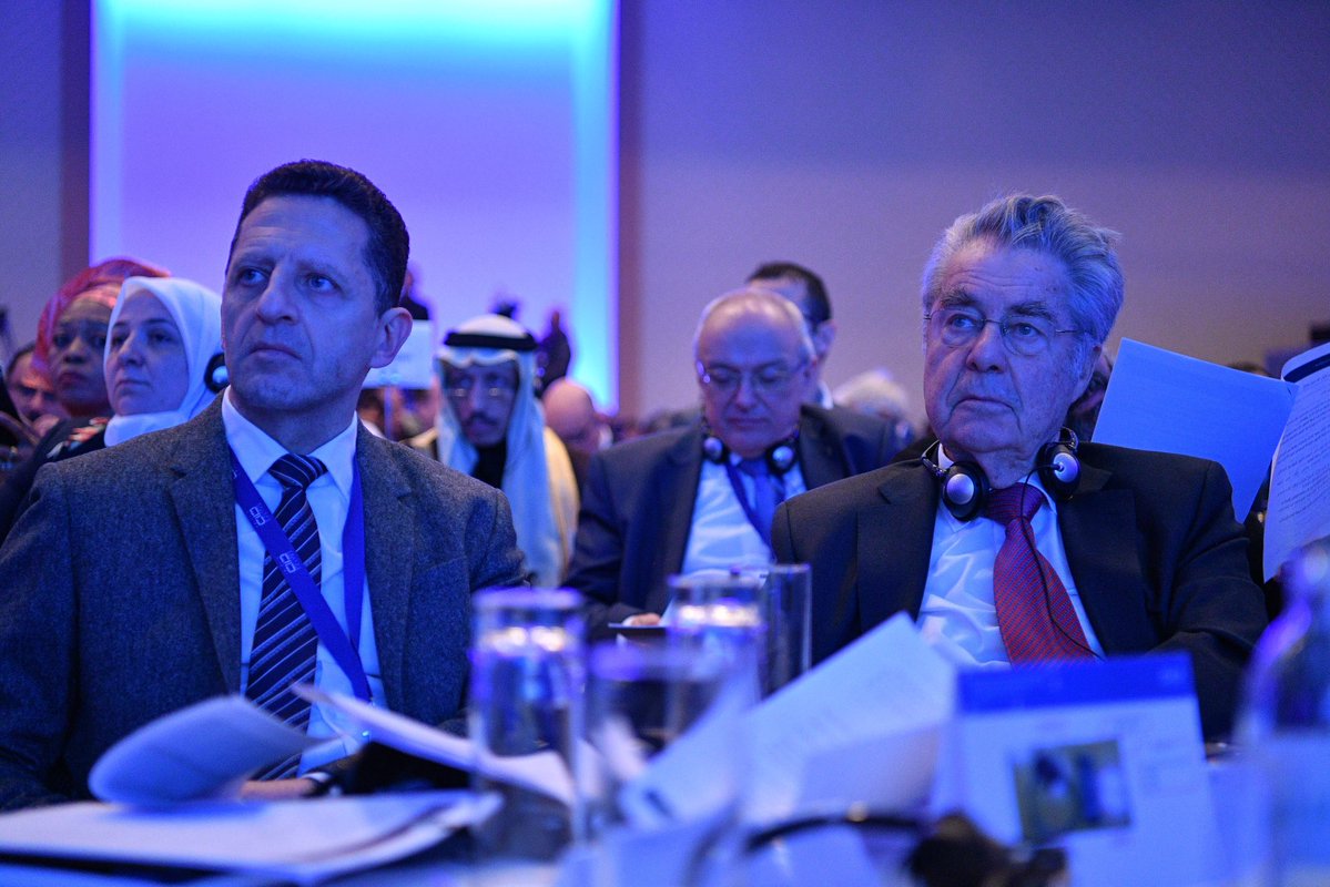In a world-wide gathering of prominent religious leaders, pioneers of culture &amp; thought, a number of politicians &amp; media around the world, HE Dr. Mohammed Alissa, speaking at the opening of conference