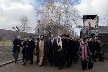 HE Dr. Mohammad Alissa made history by leading the largest delegation of Muslim officials to Auschwitz