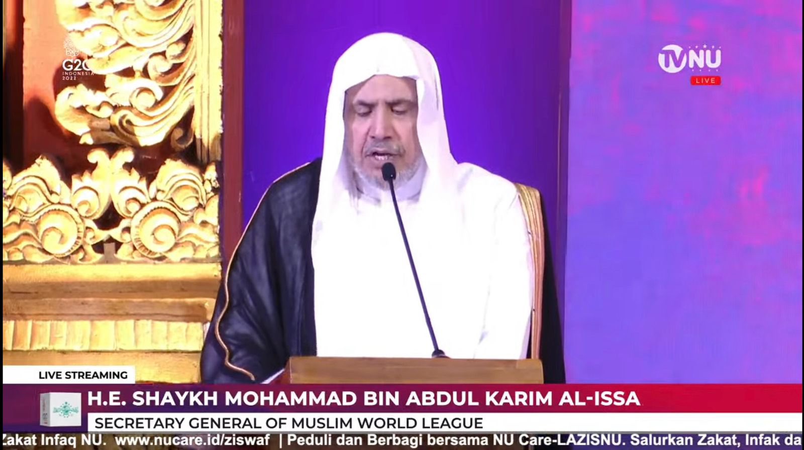 “Perilaku tertinggi dalam sosial masyarakat adalah memaafkan (Forgiveness)  Syaikh Dr. Mohammed bin Abdulkarim Al-Issa