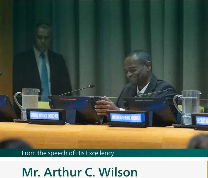Highlights from the speech of His Excellency Mr. Arthur C. Wilson, Special Advisor, UN Multicultural Study of Faiths of the UN Staff Recreation Council, at the launch of the MWL initiative on Building Bridges between East and West at the UN headquarters in New York: