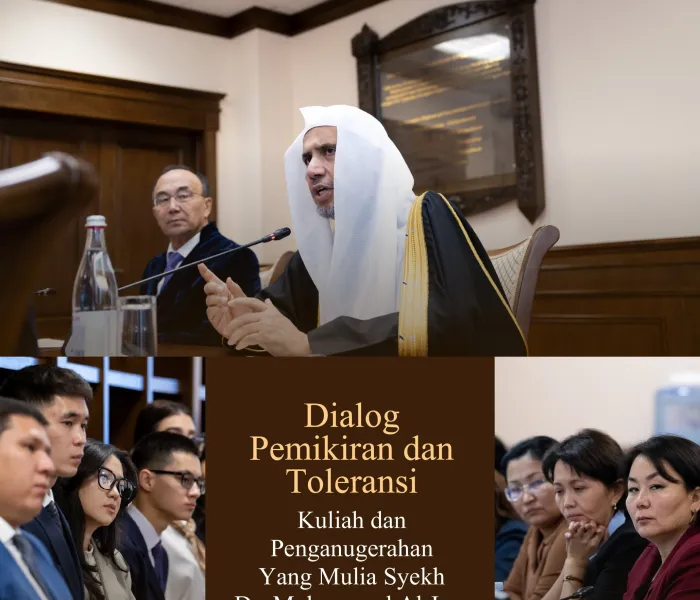 Universitas tertua dan paling bergengsi di Asia Tengah.  Yang Mulia Sekretaris Jenderal LMD, Ketua Organisasi Ulama Muslim, Syekh Dr. Mohammed Alissa  menyampaikan kuliah umum di Universitas Nasional Eurasia di "Astana":