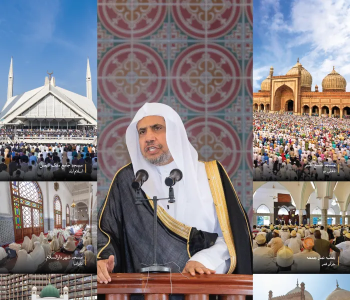 مضامین برجسته در سخنرانی‌های بین‌المللی دبیرکل، و رئیس انجمن علمای مسلمان، آقای دکتر شیخ محمد العیسی  :