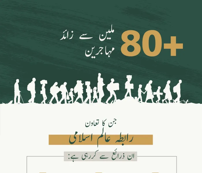 رابطہ عالم اسلامی دنیا بھر میں مہاجرین اور پناہ گزین افراد کے تعاون میں کوشاں ہے: