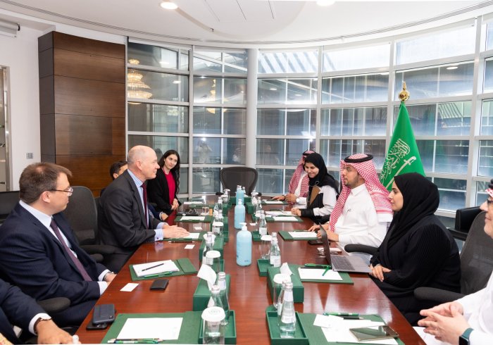 Assistant Secretary-General for Corporate Communication, Mr. Abdulwahab Al-Shehri, met with Mr. Martyn Warr, Head of the Global Coalition against Daesh Center