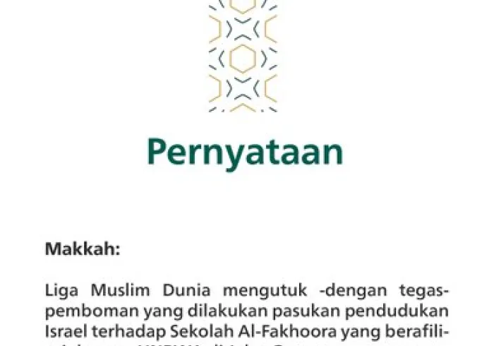 Pernyataan dari Liga Muslim Dunia: