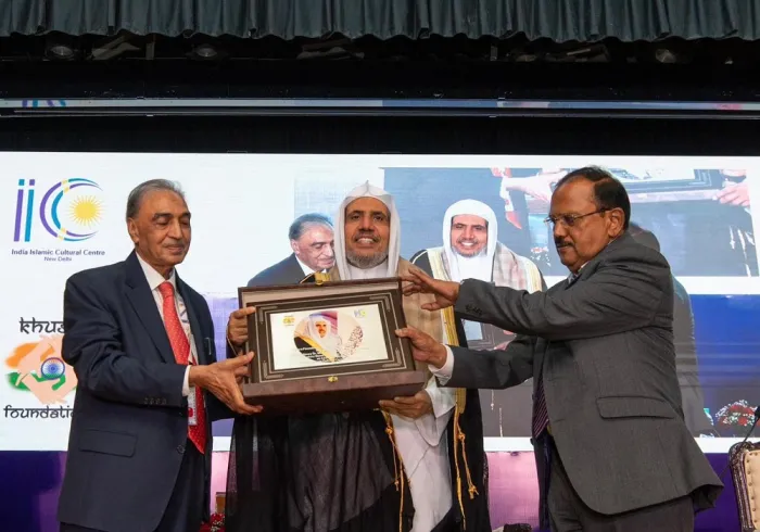 المركز الثقافي الإسلامي الهندي يحتفي بوفد الرابطة بحضور مفتي الهند وكبار علمائها