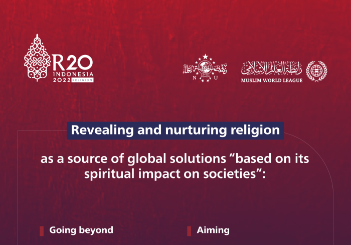 R20 Reveals Religion as Source of Global Solutions