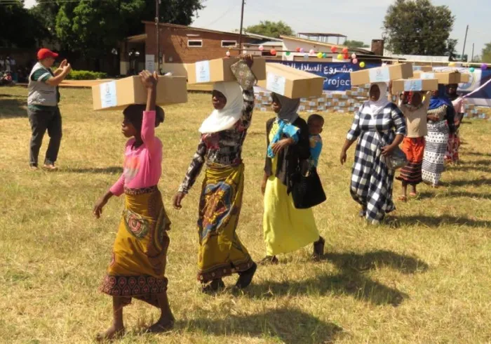La LIM a travaillé en étroite collaboration avec les populations malawiennes pour atténuer l'impact du COVID19, notamment par la distribution de paniers alimentaires.