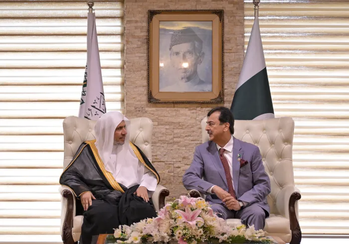 رئیس مجلس سنا ورئیس دیوان عالی پاکستان از دبیرکل سازمان همبستگی جهان اسلام استقبال کردند