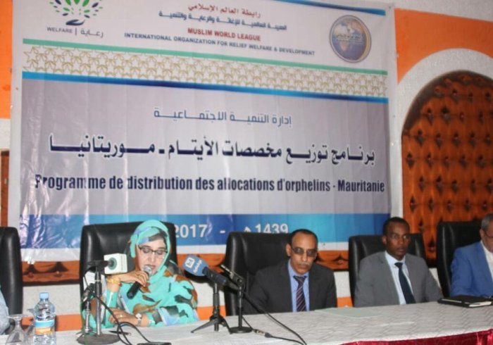 The MWL, through its subsidiary the International Association for Relief, Care and Development, hands over allowance to 1567 orphans in Nouakchott, Mauritania. 