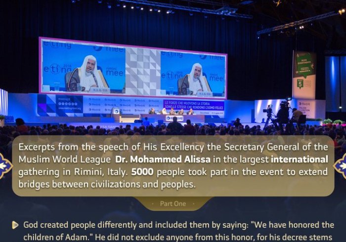 Excerpts from the speech of Dr. Alissa in the largest international gathering in Rimini, Italy