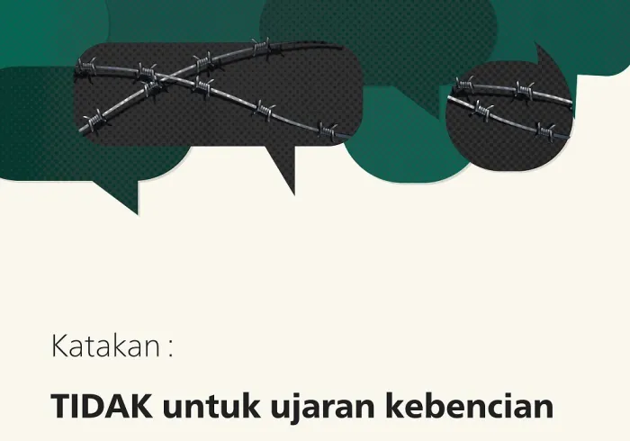 Ujaran kebencian merupakan ancaman bagi perdamaian dunia kita & keharmonisan masyarakat nasionalnya.