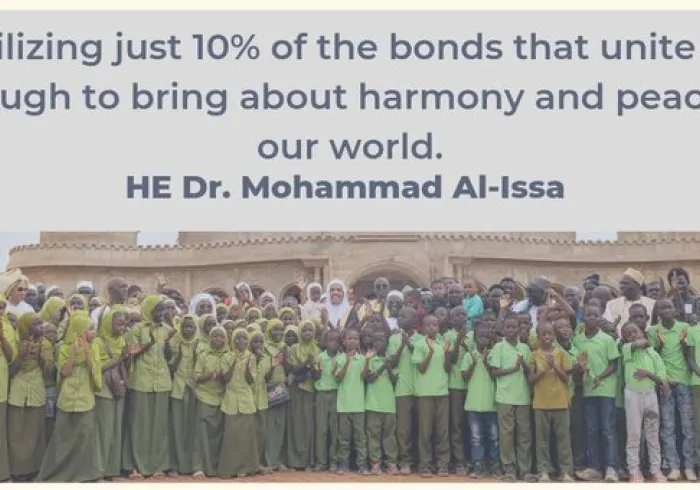 HE Dr. Mohammad Alissa advocates every day for uniting around common bonds to achieve peace & harmony in our world