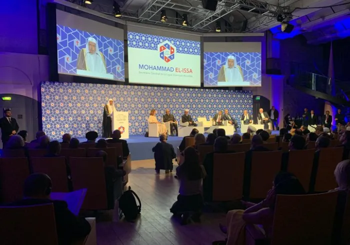 HE Dr. Mohammad Alissa engaged with Muslim, Christian, and Jewish leaders at the Paris International Conference of Peaceand Solidarity. Strengthening interfaith cooperation & unity is key to MWL's mission