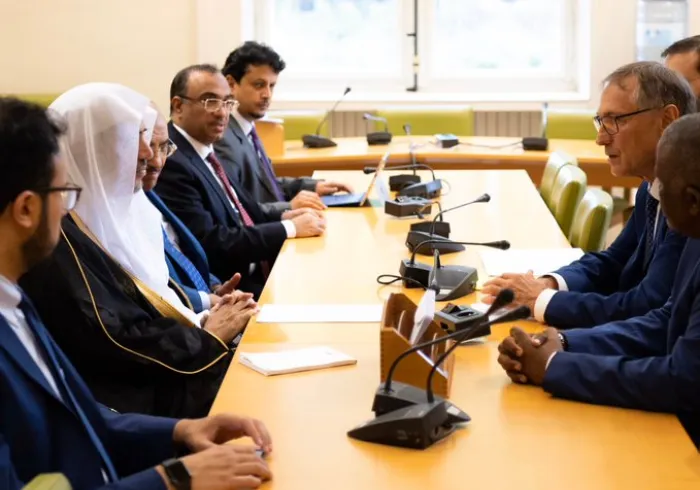 HE Dr. Mohammed Alissa met with the chairman of the Saudi-Arab Parliamentary Friendship Committee in France to discuss the successful messages that resulted from the Paris International Conference for Peaceand Solidarity