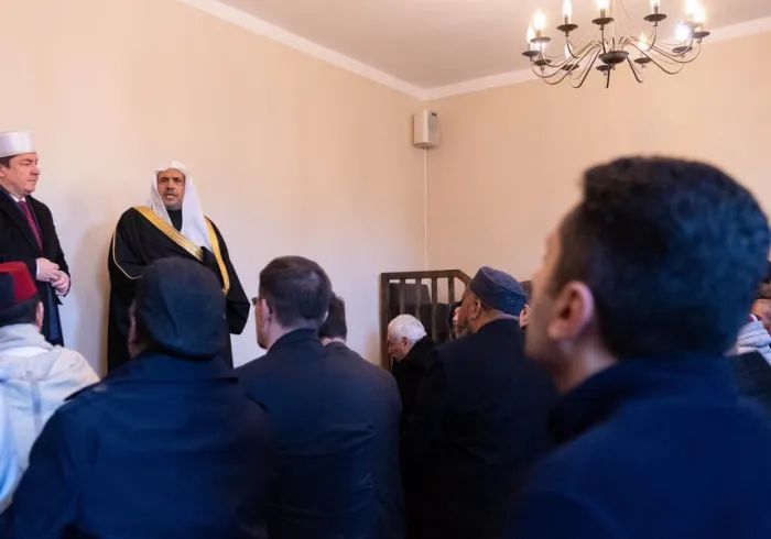 This afternoon HE Dr. Mohammad Alissa and the Grand Mufti of Poland addressed worshippers and Jewish delegates from AJCGlobal during a visit to Tatarska St. Mosque in Warsaw