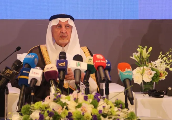 برعاية كريمة من خادم الحرمين الشريفين الملك سلمان بن عبدالعزيز حفظه الله يفتتح سمو أمير منطقة مكة المكرمة الأمير ⁧خالد الفيصل⁩ ⁧مؤتمر وثيقة مكة المكرمة⁩