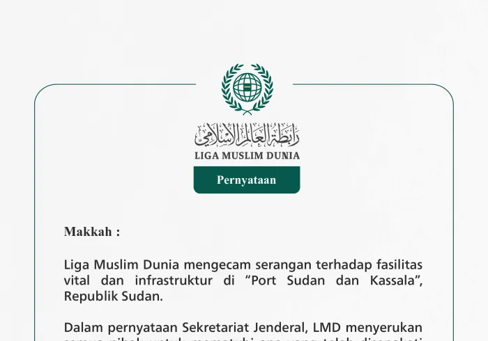 Dalam pernyataan Sekretariat Jenderal, LMD menyerukan semua pihak untuk mematuhi apa yang telah disepakati dalam “Deklarasi Jeddah”, serta segera menghentikan perang yang menghancurkan ini, yang telah membawa malapetaka dan penderitaan bagi rakyat Sudan.