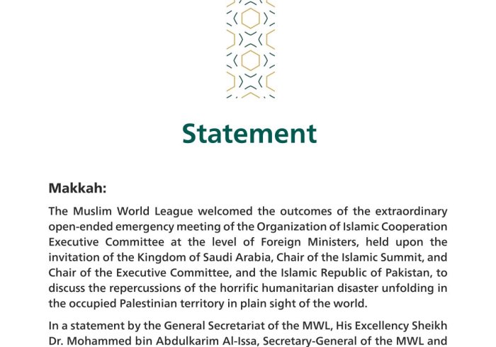 Statement on the Final Communiqué of the OIC meeting held to discuss the Israeli aggression