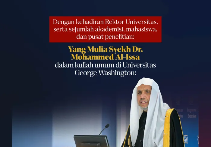 Dengan kehadiran Rektor Universitas George Washington, Ibu Ellen M. Granberg, serta sejumlah akademisi, mahasiswa, dan pusat penelitian: