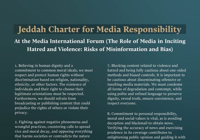 Jeddah Charter for Media Responsibility