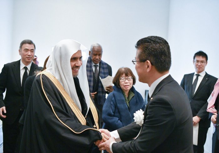 Governor of Sendai, Japan M. Shiro Yamada Along with, Chairman of its Parliament M. Owenu & its Mayor M. Takahachi receive HE MWL SG, Dr. Mohammad Alissa