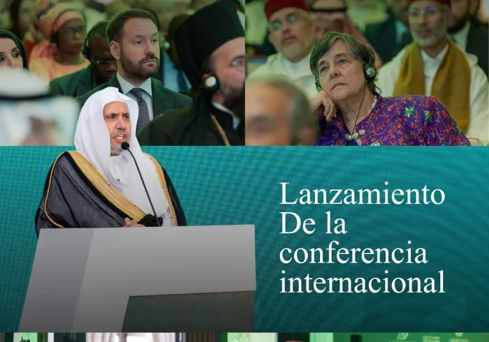 « La fuerza de la fe en Dios frente a los riesgos del ateísmo »  El Secretario General, Presidente de la Comisión de Ulemas, el Sheij Mohammed Al-Issa