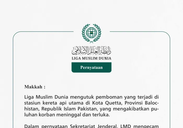 Pernyataan dari Liga Muslim Dunia: